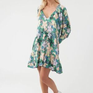 NWT O’Neill MERLA TIERED DRESS Size S